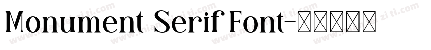 Monument Serif Font字体转换